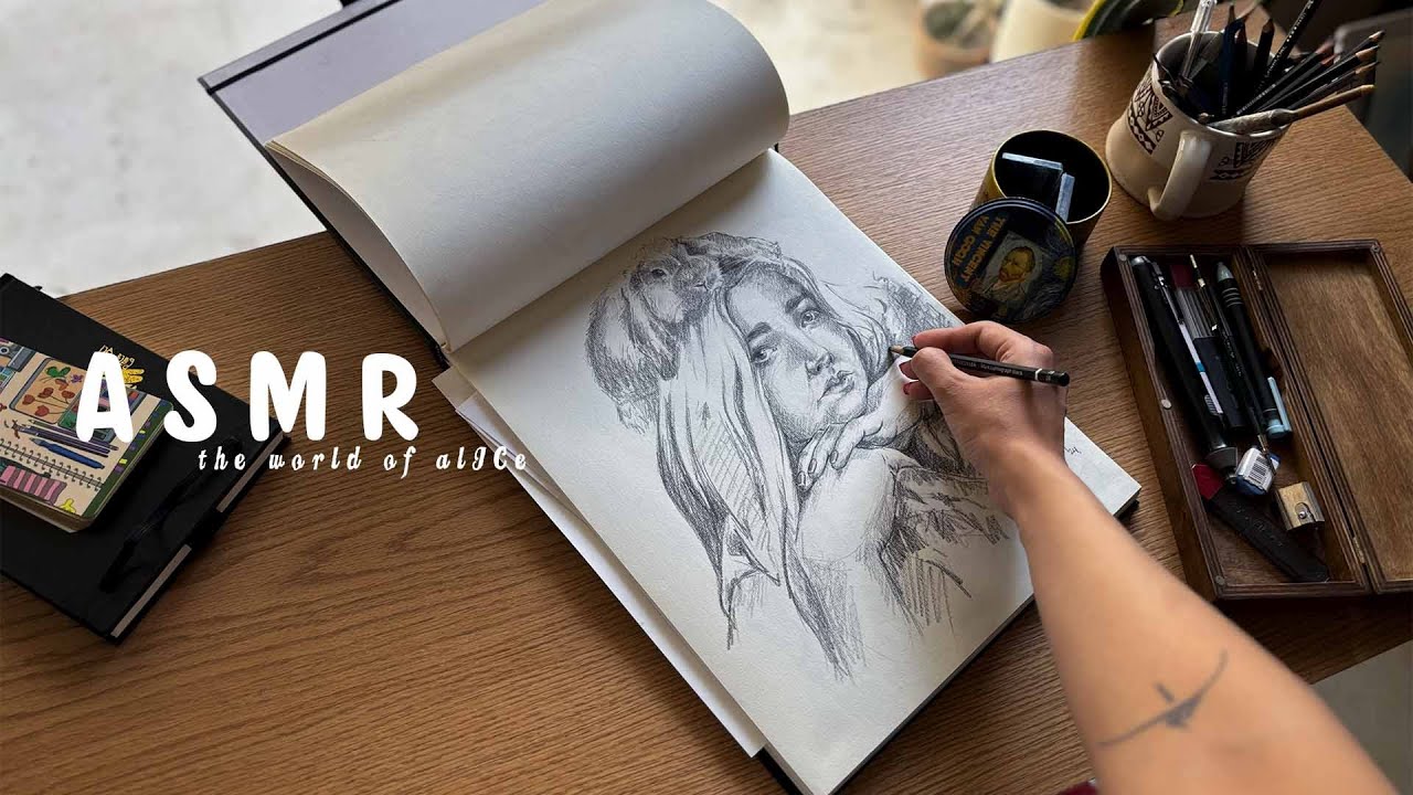 рисование мира Алисы | ASMR зарисовки