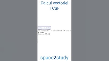 Exercice 6   série 5   Calcul vectoriel   TCSF   Maths