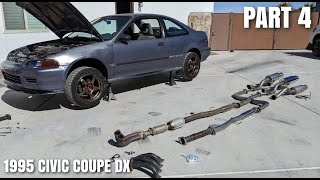 $150 to Fix My Bad Exhaust Setup 1995 Civic Coupe EG eBay Catback Exhaust & Greddy Header Install