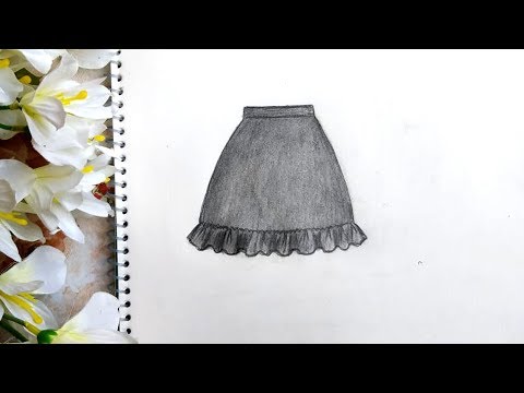 Comment dessiner jupe crayon avec abat-jour