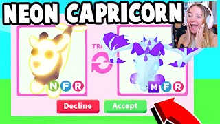 TRADING *FIRST* NEON CAPRICORN in Adopt Me!