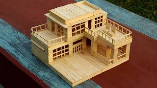 How to Make a Modern Popsicle Sticks House