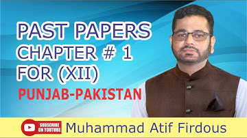 Past Papers | Second  Year Mathematics | Chapter 1  | Muhammad Atif Firdous