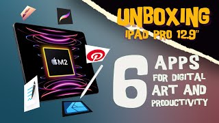 iPad Pro M2 1TB ASMR Unboxing - 6 Apps for Digital Art And Productivity 2022 screenshot 1