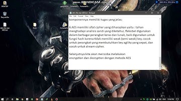 AES ( Advanced Sncryption Standard ) PENJELASAN DAN MASALAH DAN CARA Encrypt & Decrypt