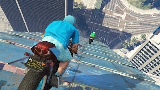 ЖЕСТОКИЙ ТРАМПЛИН И КРУТОЙ ГЛАЙД НА МОТОЦИКЛЕ - ГОНКИ GTA 5 - КАРТЫ НА ПРОХОЖДЕНИЕ ЖЕСТОКИЙ ТРАМПЛИН И КРУТОЙ ГЛАЙД НА МОТОЦИКЛЕ - ГОНКИ GTA 5 - КАРТЫ НА ПРОХОЖДЕНИЕ