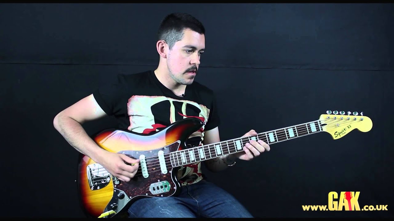 Squier Vintage Modified Bass VI Demo at GAK YouTube
