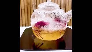 طريقة عمل شاي بالحليب بنكهة الورد how to make flowers tea milk teamilk شاي_كرك شاي_الورد