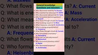 General Knowledge Questions And Answers Physics Gk Questions And Answers Gk Science
