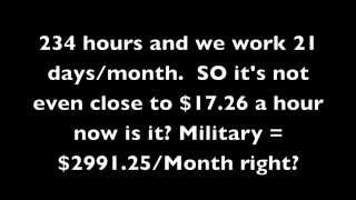 The Real Military Pay (A first look at the analysis breakdown)