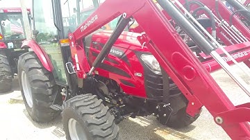 Mahindra 2555 HST cab tractor 4w/d with a loader