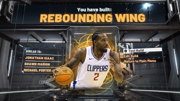 BEST REBOUNDING WING BUILD NBA 2K20 (MOST OVERPOWERED BUILD IN 2K20)