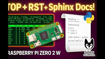 🎥 Мониторинг процессов с top + создание документации в Sphinx | Raspberry Pi Zero 2 W