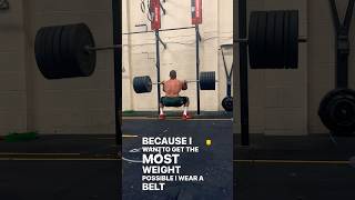 🤷🏾‍♂️To you wear a weightlifting belt or not???? #squats #core #barbell #strength #legs