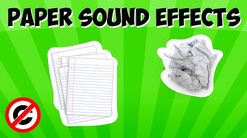 Paper Sound Effects (Copyright Free)