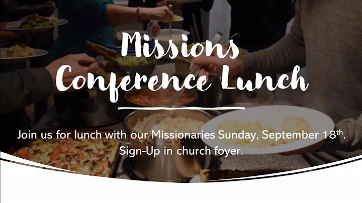 Mission Conference - Sunday Morning, September 18,...