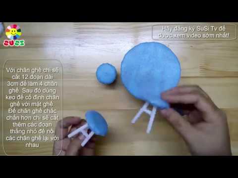 Video Làm bộ bàn ghế bằng bìa catong cho búp bê - youtube