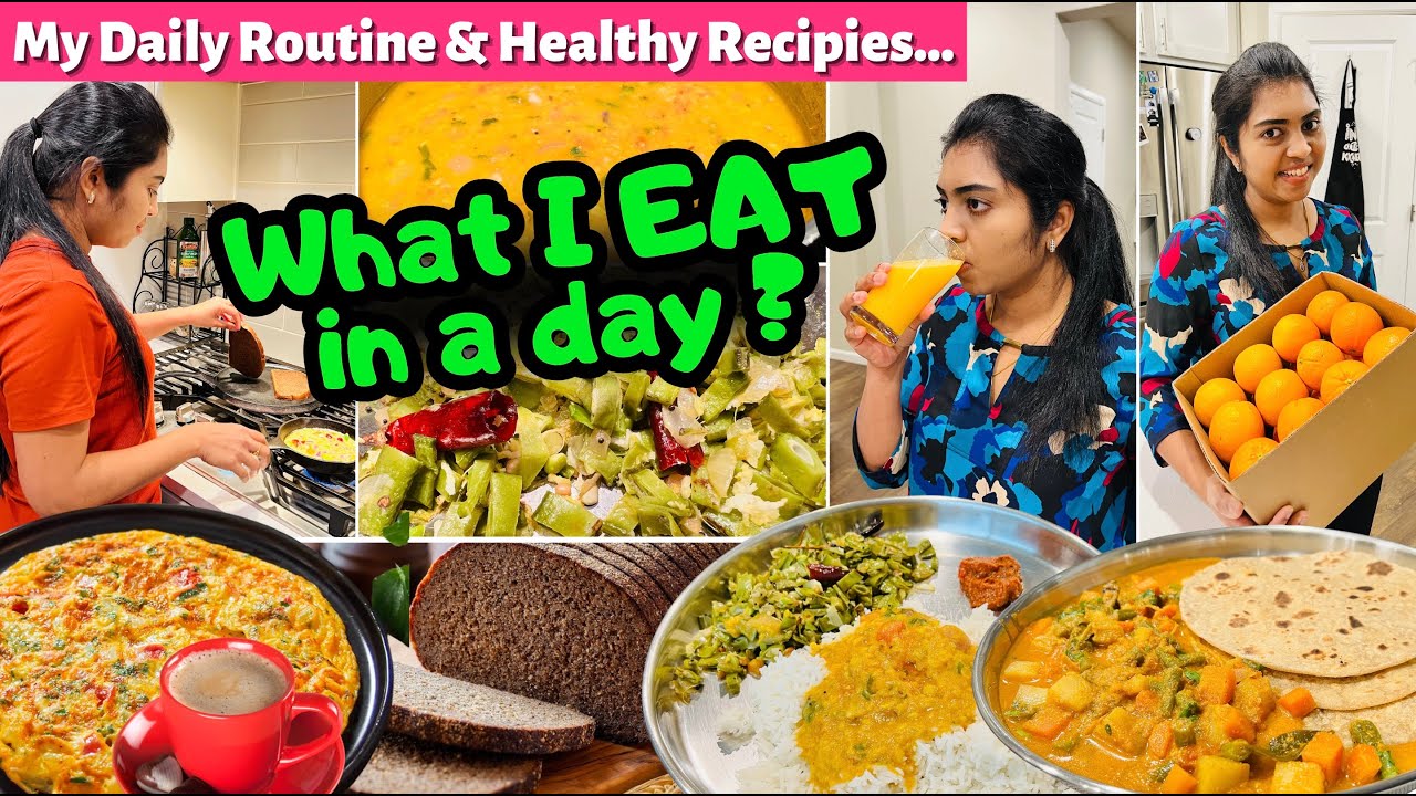 👩 My FOOD HABITS | What I eat in a Day? | Morning - Night | Day in My Life | Cooking USA Tamil VLOG