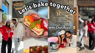 أول مرة نطيب حلوى مع الشيف ريان👨‍🍳| First time Baking a tarte with Chef Rayan Néhmé🍓🍰