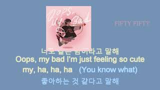 Download Lagu FIFTY FIFTY Oops, My Bad instrumental lyrics MP3