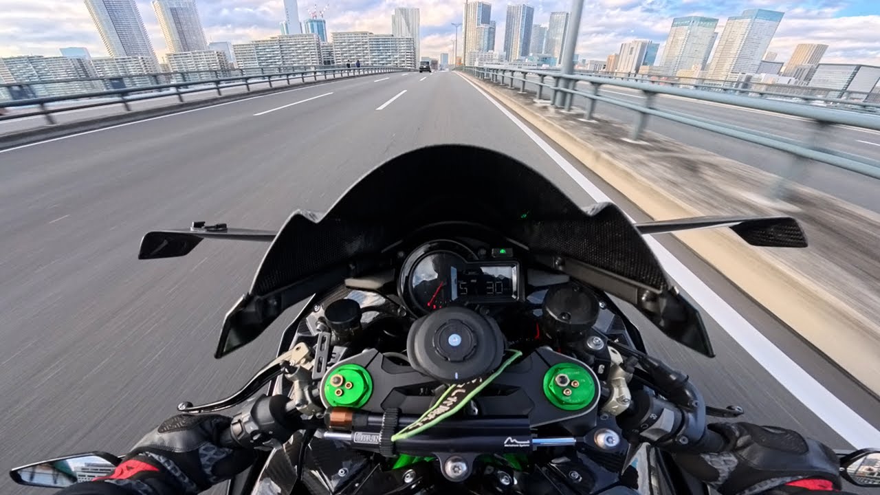 Ninja H2｜Tokyo Afternoon Ride｜Pure Exhaust Sound - YouTube