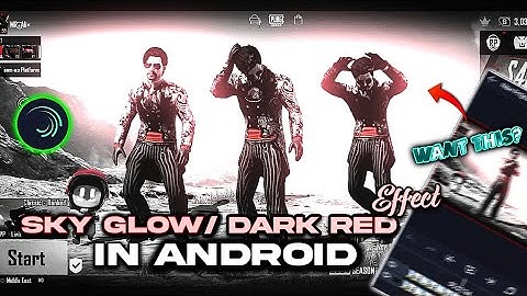 Best Lobby Sky Glow  Editing Tutorial🥵|| Dark Red Effect Lobby Editing in Alight motion 😘