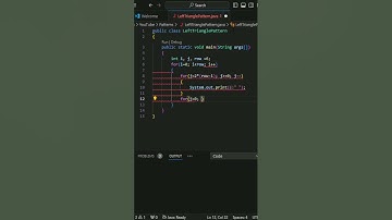 Print Mirrored Right Triangle Star Pattern in Java @Uni_Tech-ICT#JavaProgram#JavaTutorial#coding