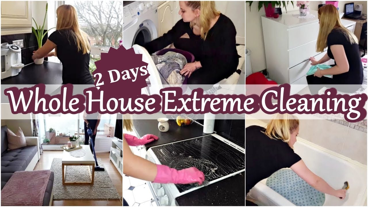 Whole House Clean With Me / Extreme Cleaning Motivation - YouTube
