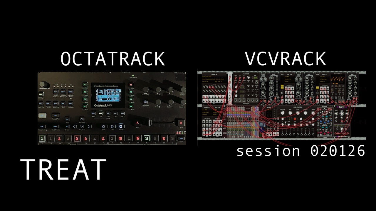 Treat x Octatrack + VCV Rack - session 020126 - YouTube