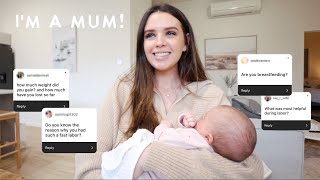 Meet My Baby :) Catchup Q&A! (labour, delivery & postpartum)