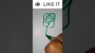 Rose art drawing  by vikas  verma