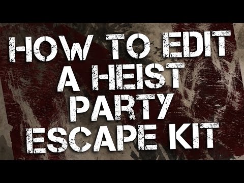 How to edit the Heist Party escape room kits