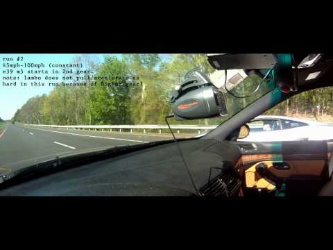 E39 M5 vs. Lamborghini Gallardo and Theory of Acce...
