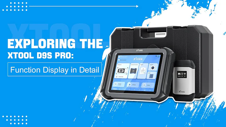 Exploring the XTOOL D9S PRO: Function Display in Detail