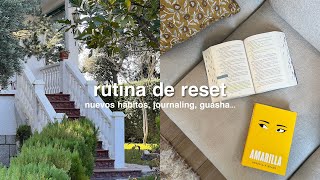 RUTINA DE RESET ✨ nuevos hábitos, journaling, guasha... | winter diaries ep.03
