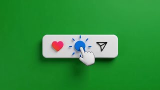 🚀 3D Like Comment Share Animation Green Screen | Instagram Like Comment Share Green No Copyright 