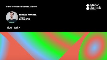 Flash Talk by Niklas Kunkel - Founder, Chronicle