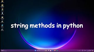 string method in python..| Developer Arijit |