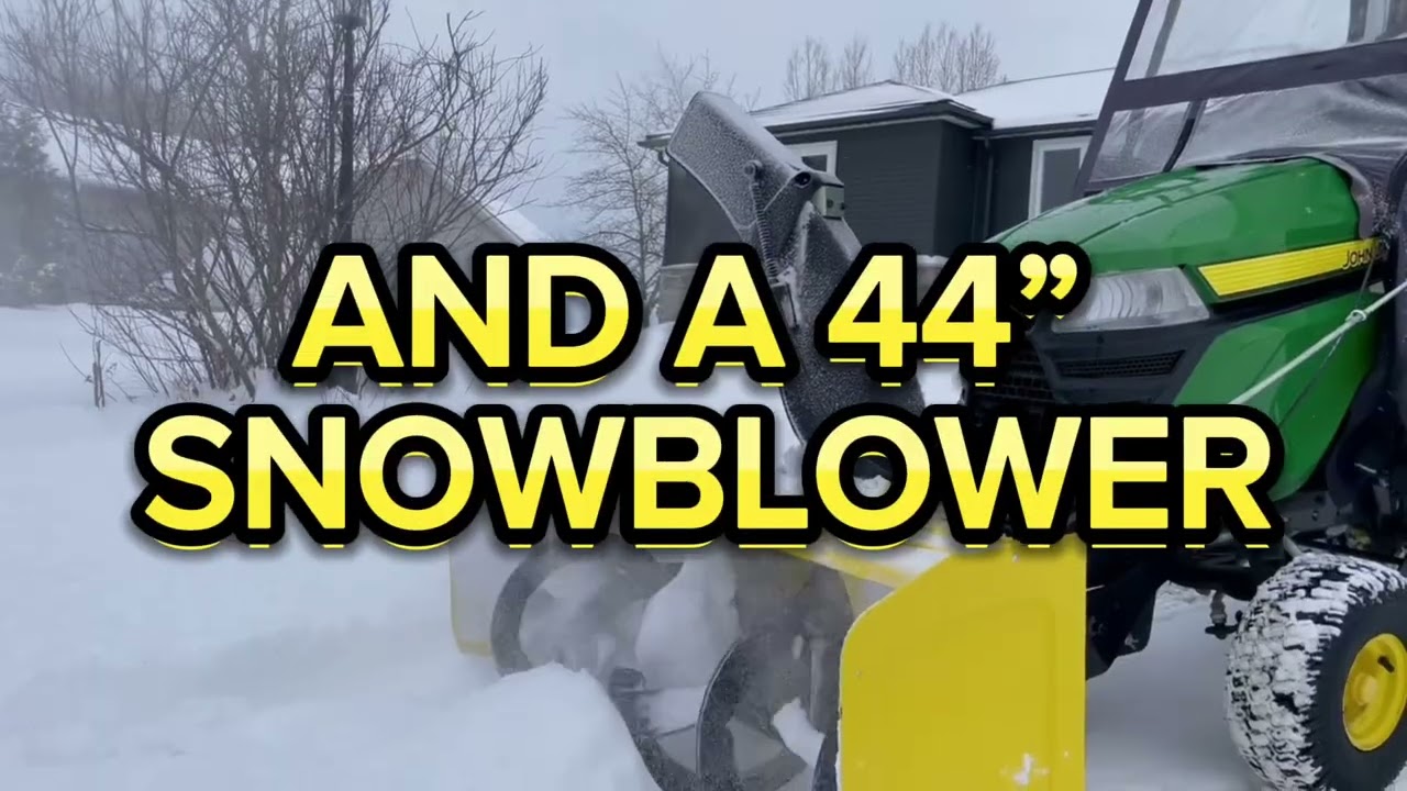 John Deere X350 Snowblower Combo