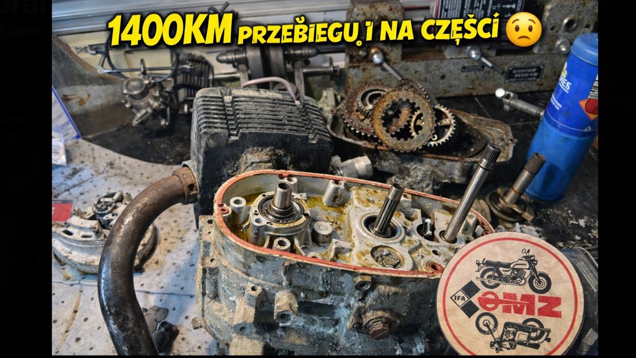 Dziewiczy silnik MZ 125 1400Km przebiegu #tajnymagazynddr 