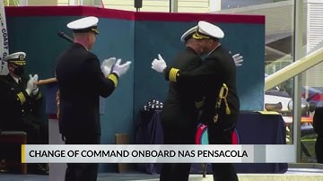 Change of command onboard NAS Pensacola