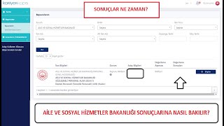 SONUÇLAR AÇIKLANDI- AİLE VE SOSYAL HİZMETLER BAKANLIĞI 8 BİN ALIMI