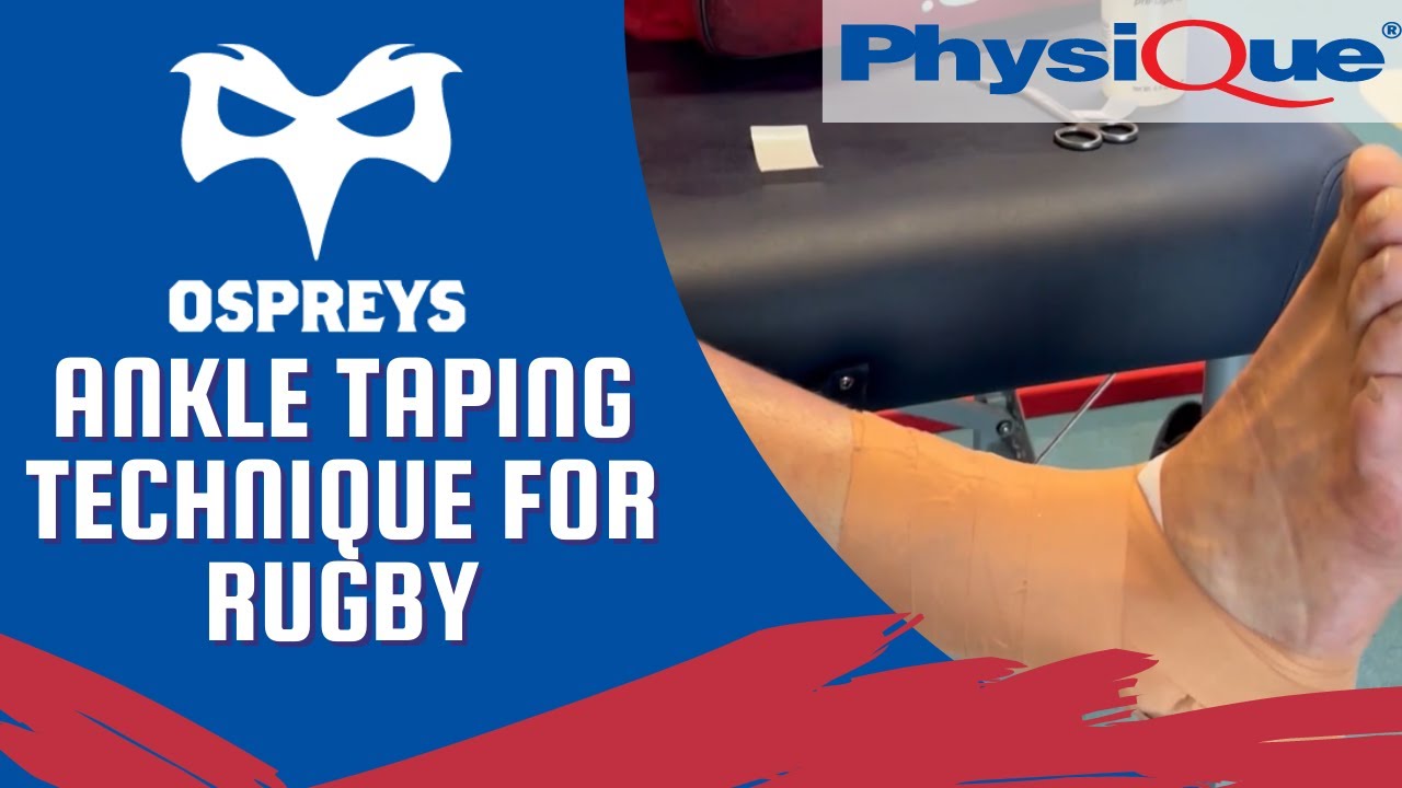 Ospreys Rugby Ankle Taping Technique YouTube