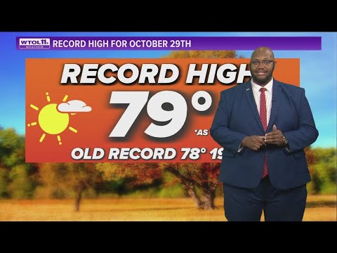 New record high temperature set for Oct. 29 | WTOL 11 Weather - YouTube
