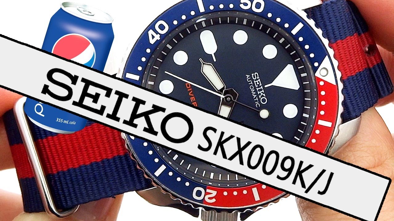 Seiko SKX009 Pepsi Bezel Diver on Pepsi NATO Strap [ASMR Watch Review] -  YouTube