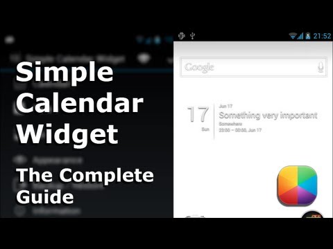 Simple Calendar Widget Google Play のアプリ