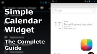 Simple Calendar Widget - The Complete Guide screenshot 3