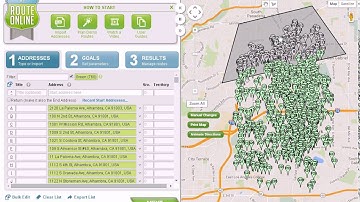 Divide a list of more than 350 stops before you plan your route