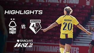 BODIES ON THE LINE 💪 | Nottm Forest 2-2 Watford | WSL2 Highlights