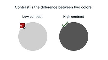 Accessible color contrast requirements with examples